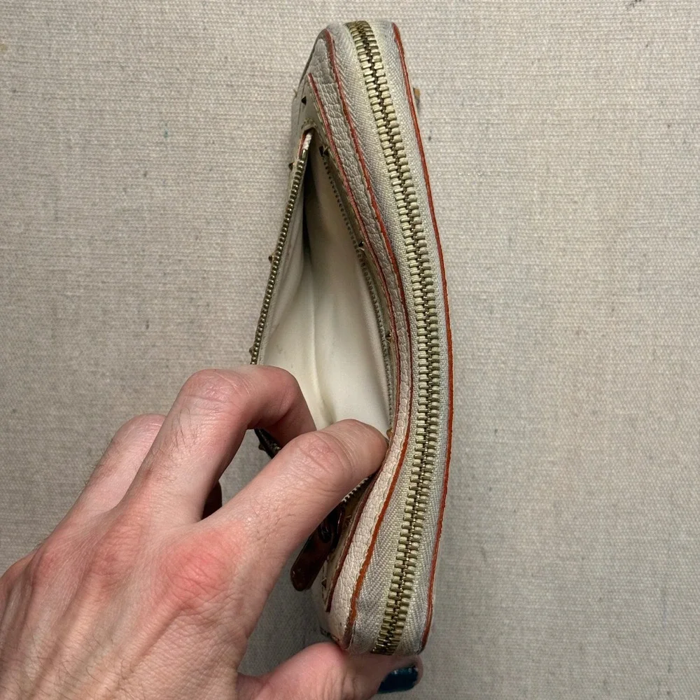 Louis Vuitton Suhali Zippy Wallet Cream White Studded Leather Zip Around Spain